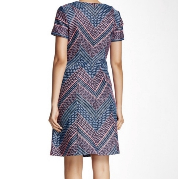 Shoshanna neon tweed Liasa chevron dress - Picture 3 of 13